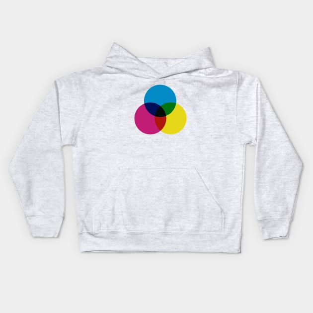 CMYK Color Mode Kids Hoodie by Teeworthy Designs